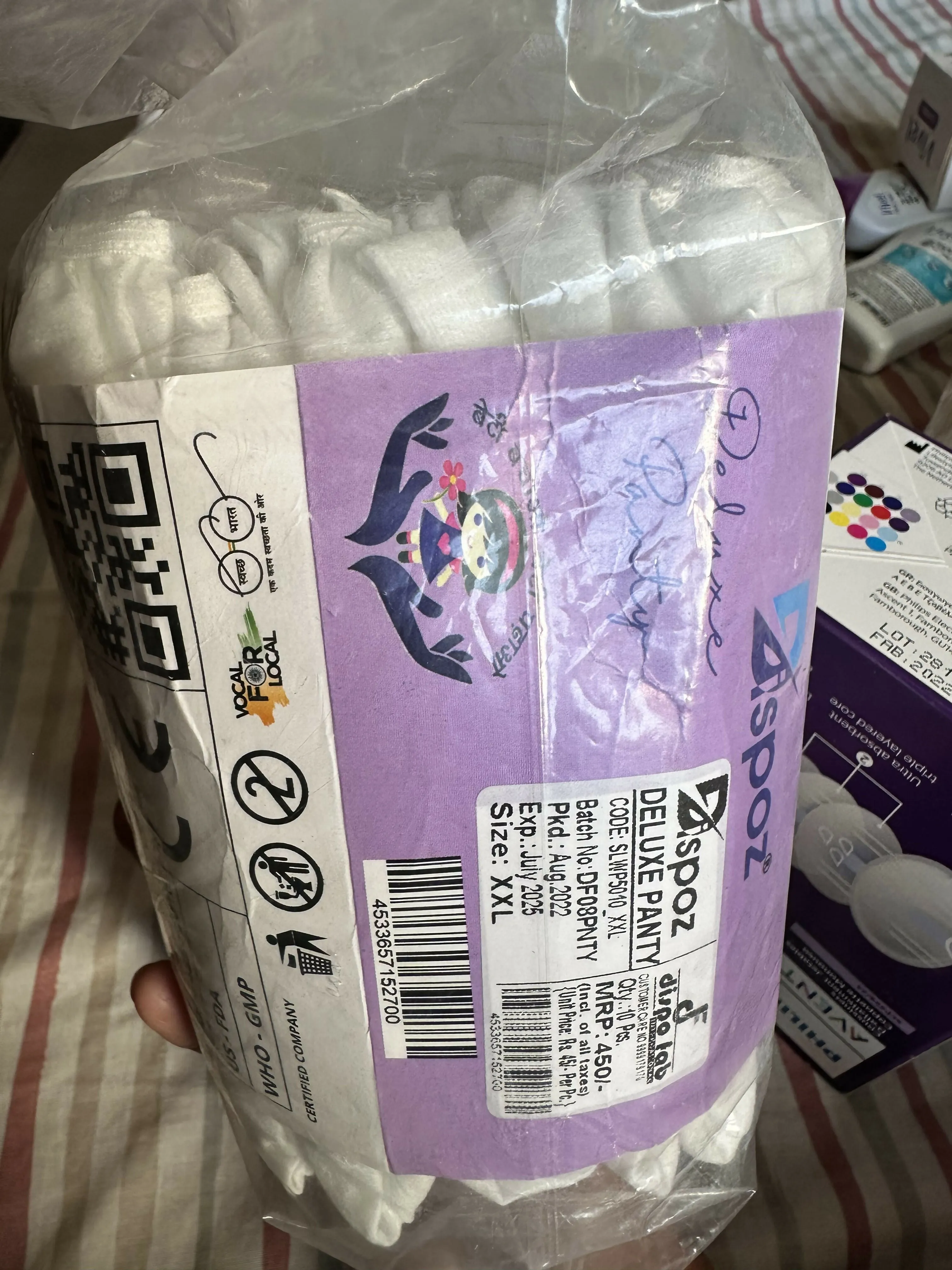 ABENA Maternity pads and EVEREVE disposable panties for new moms