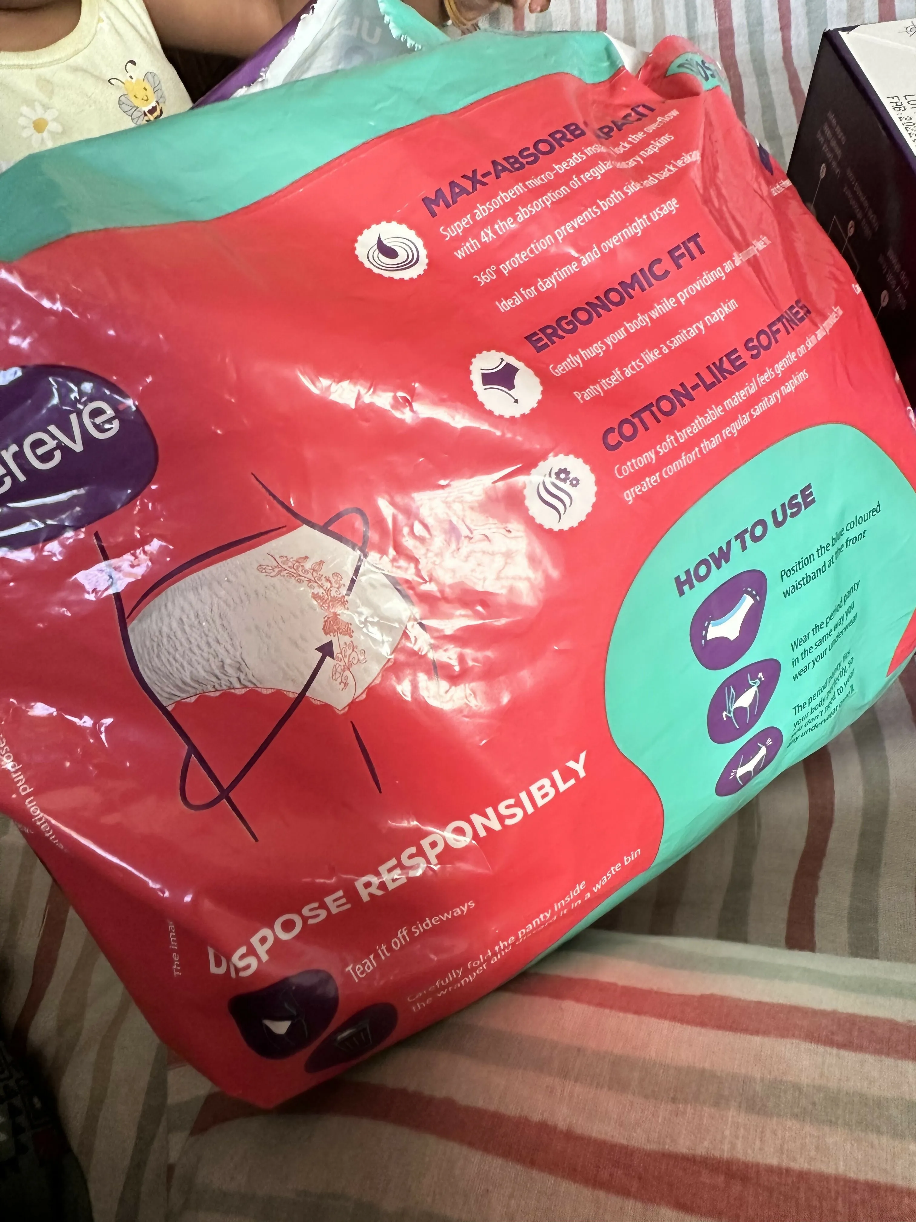ABENA Maternity pads and EVEREVE disposable panties for new moms