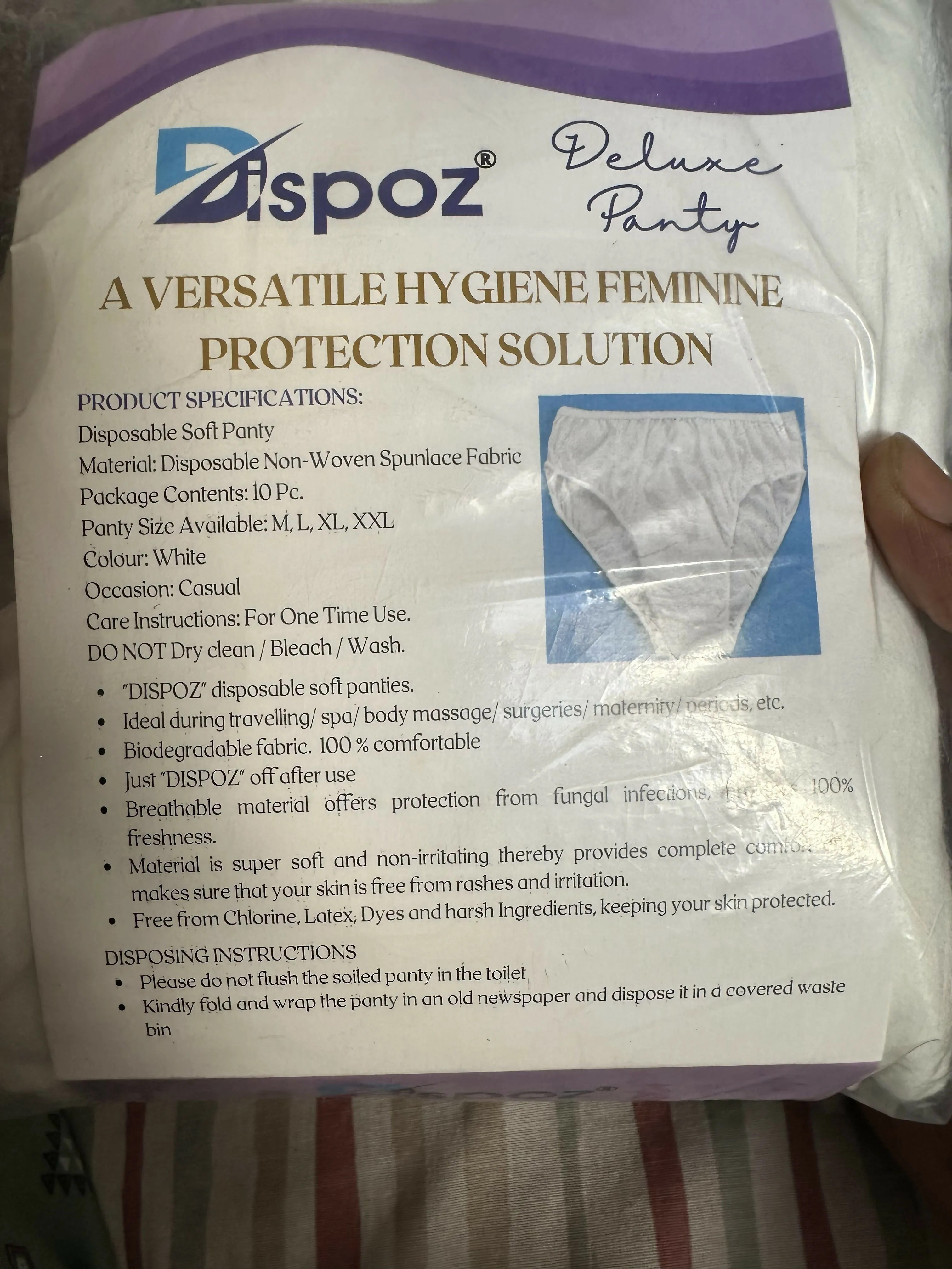 ABENA Maternity pads and EVEREVE disposable panties for new moms