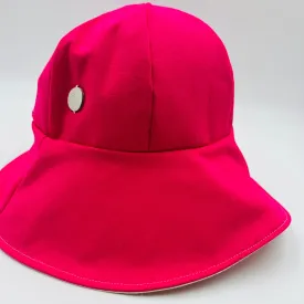 Adult Summer Hat (Fuchsia Linen)