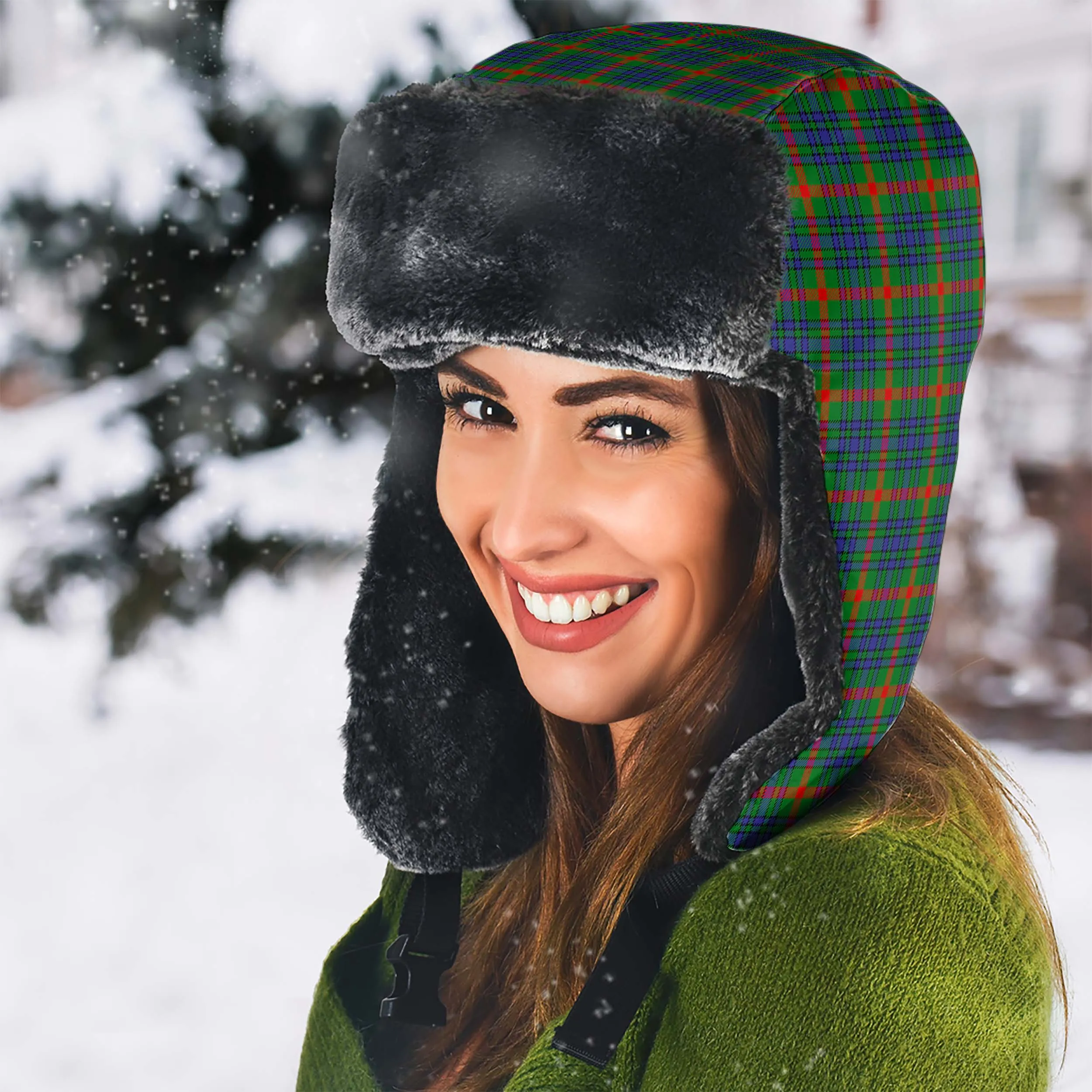 Aiton Tartan Winter Trapper Hat