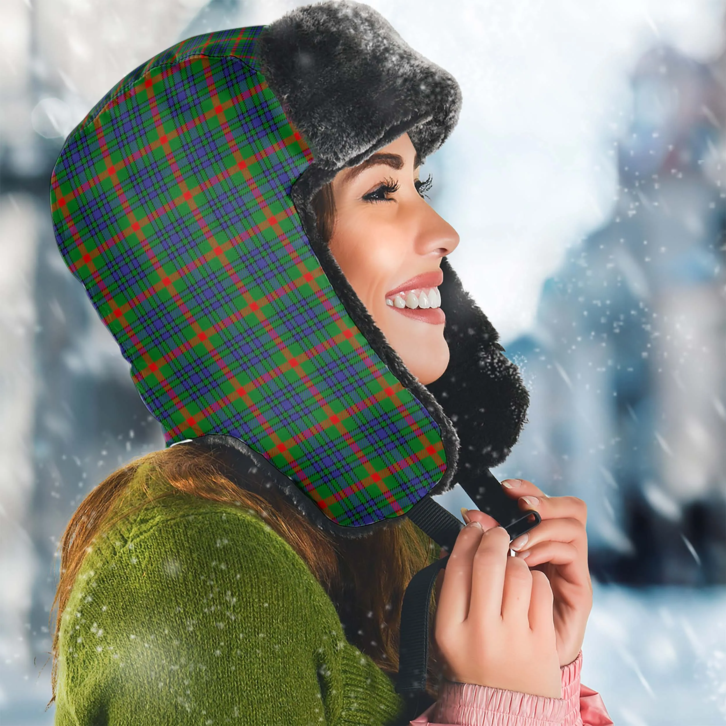 Aiton Tartan Winter Trapper Hat
