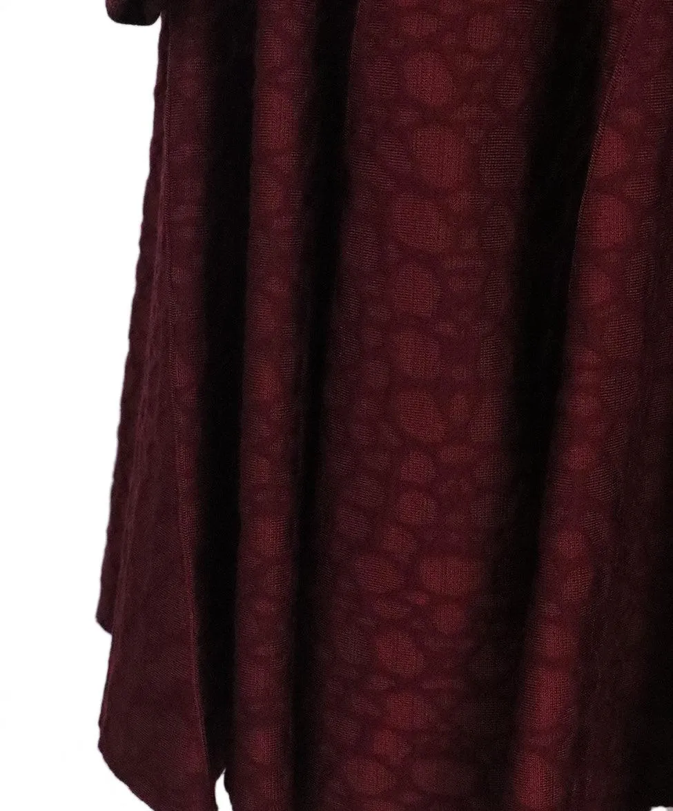 Alaia Burgundy Wool Dress sz 6