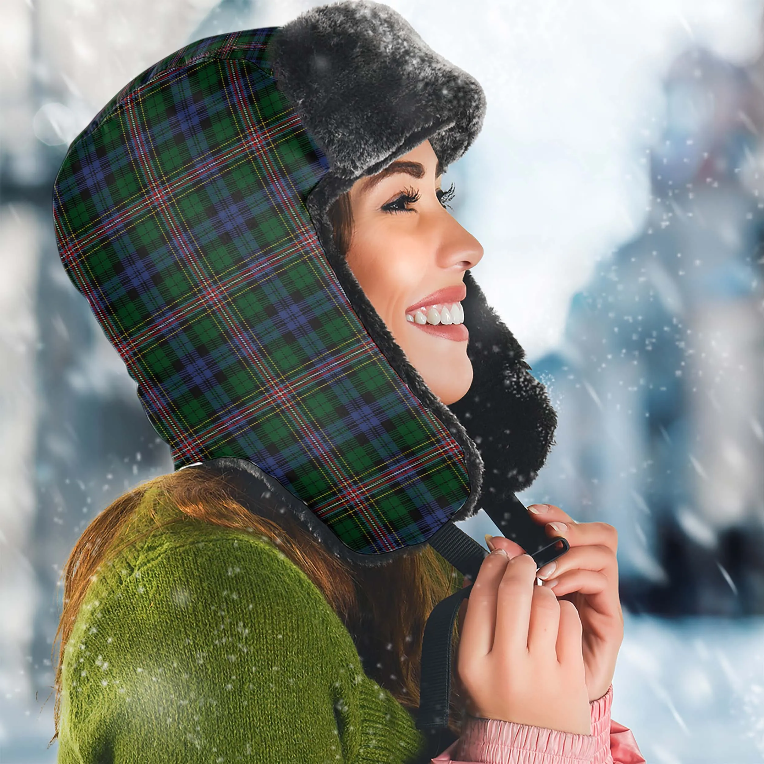 Allison Tartan Winter Trapper Hat