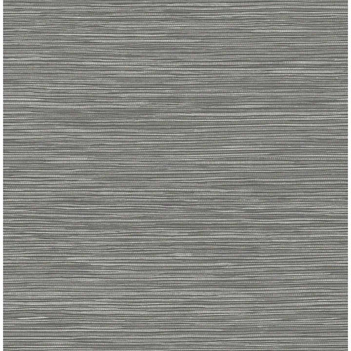 Alton Grey Faux Grasscloth Wallpaper  | Brewster Wallcovering