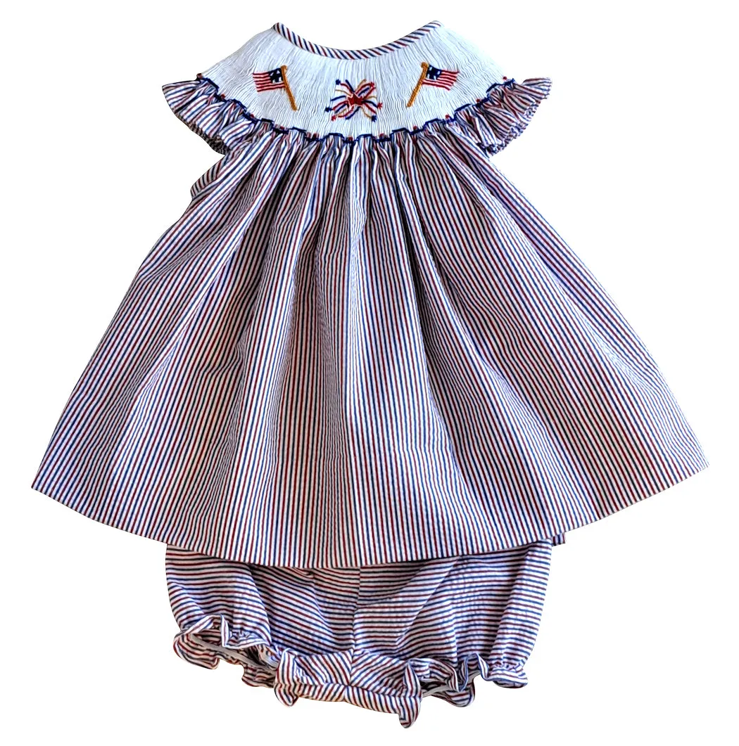 Americana print Girl's Bishop