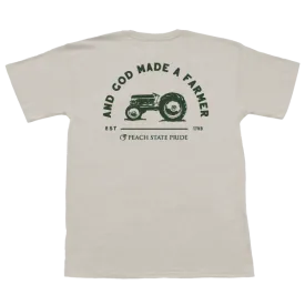 And God Made A Farmer Short Sleeve Pocket Tee