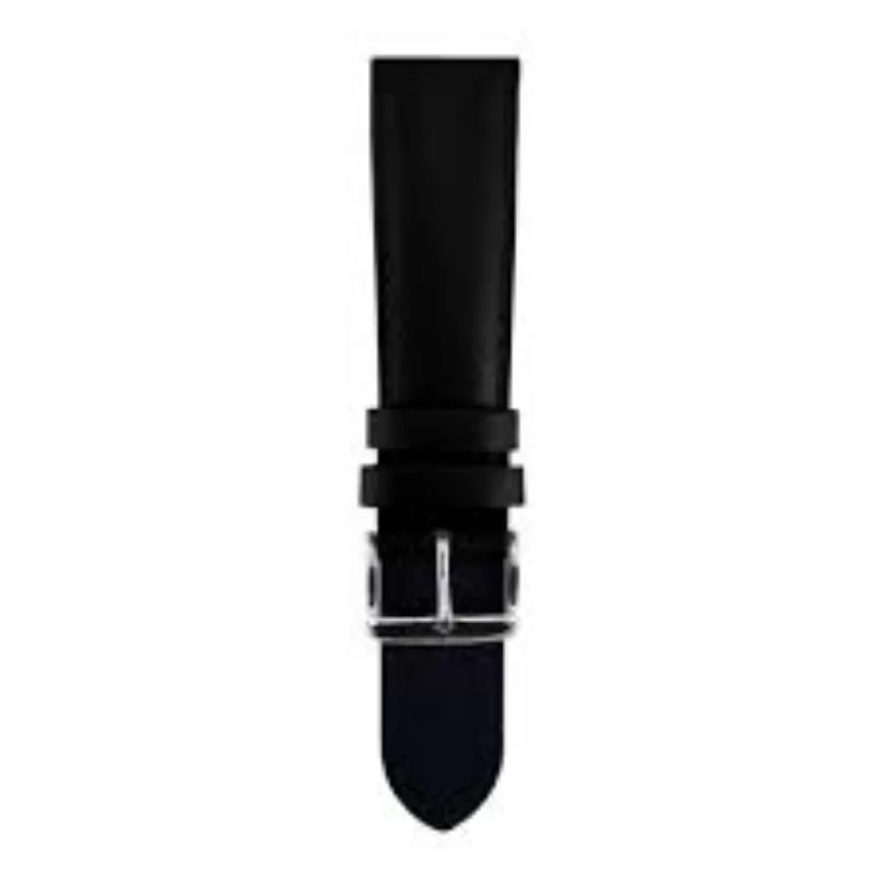 ARIES GOLD RICH BLACK AG-L0019-22 LEATHER STRAP