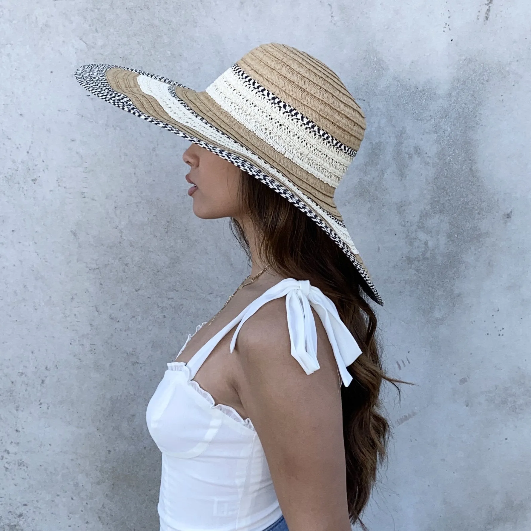 Bali Getaway Straw Floppy Beach Hat