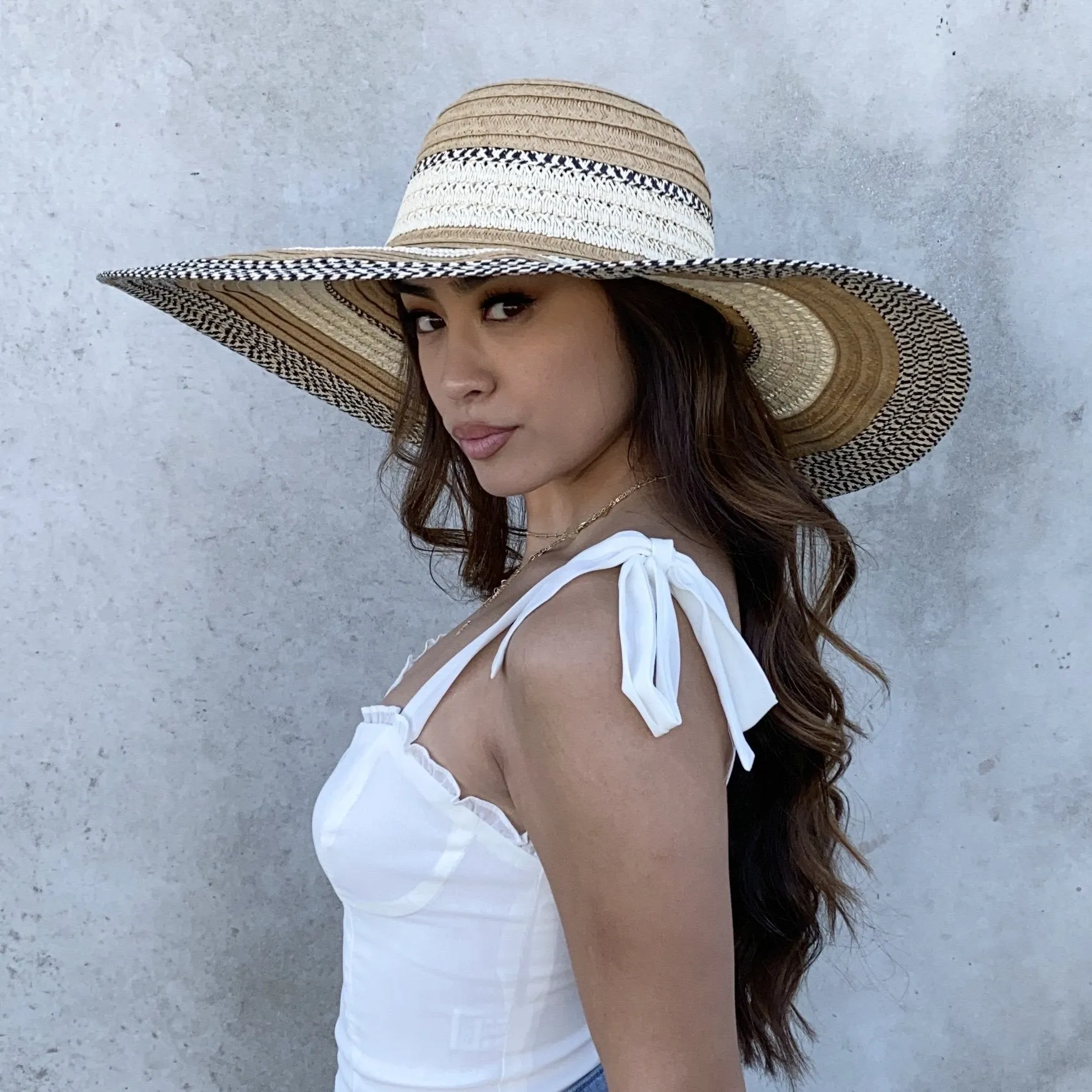 Bali Getaway Straw Floppy Beach Hat