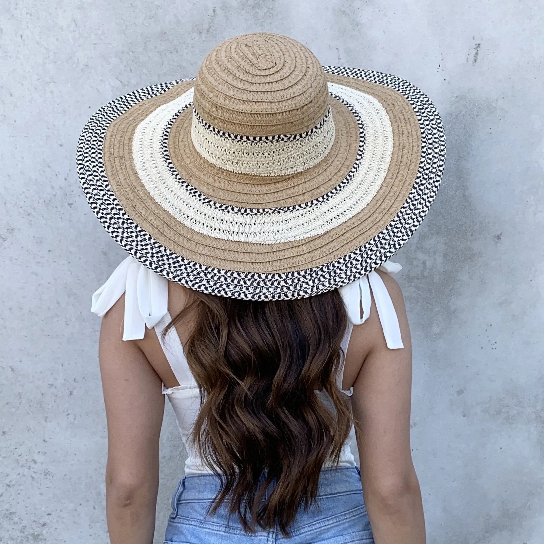 Bali Getaway Straw Floppy Beach Hat