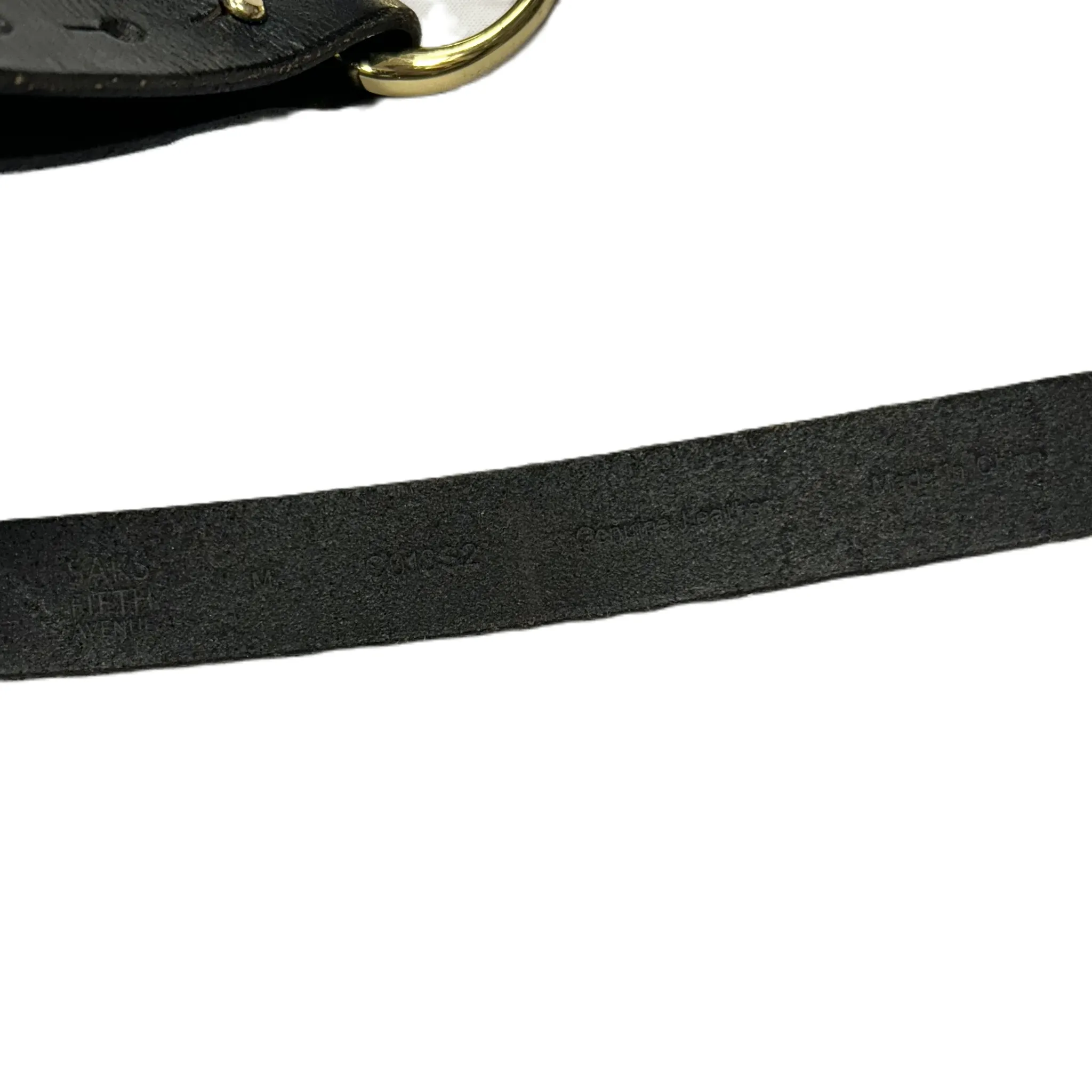 Belt Leather By Saks Fifth Avenue, Size: M