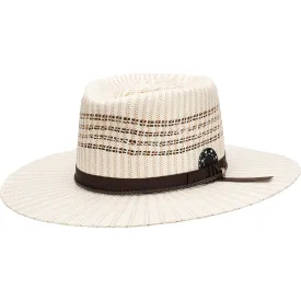 Biltmore Diamond Bangora Double Diamond Crown Straw Fedora