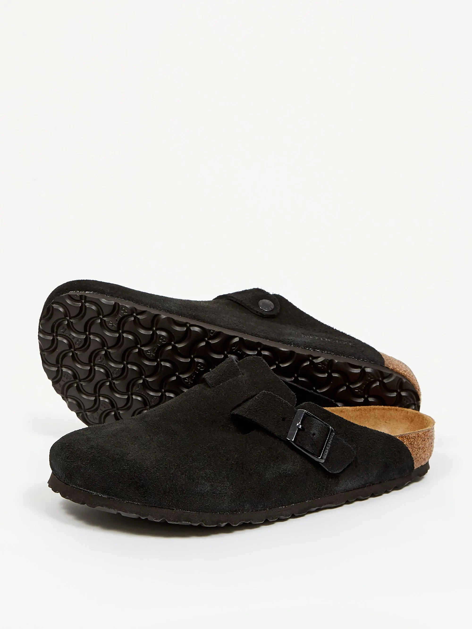 Birkenstock Boston Suede W - Black