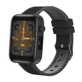 Black Leather Smart Watch Band