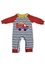 Boy's Firetruck Romper