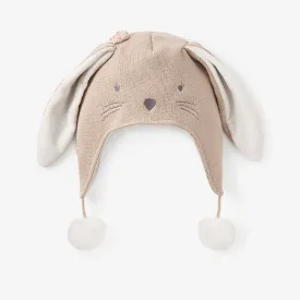 Brown Bunny Aviator Knit Baby Hat