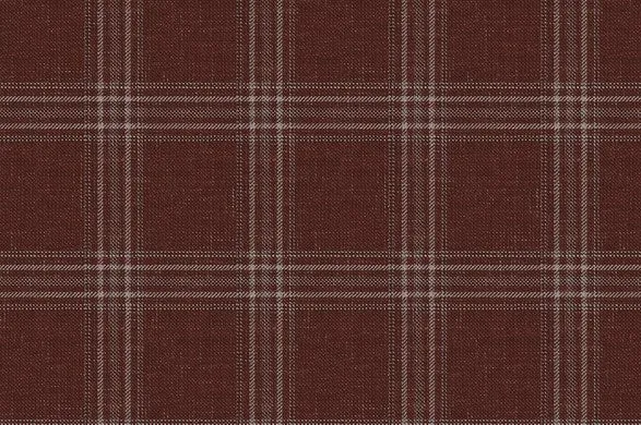 Burgundy Check 68% Wool 26% Silk 6% Linen (Ref-880084)