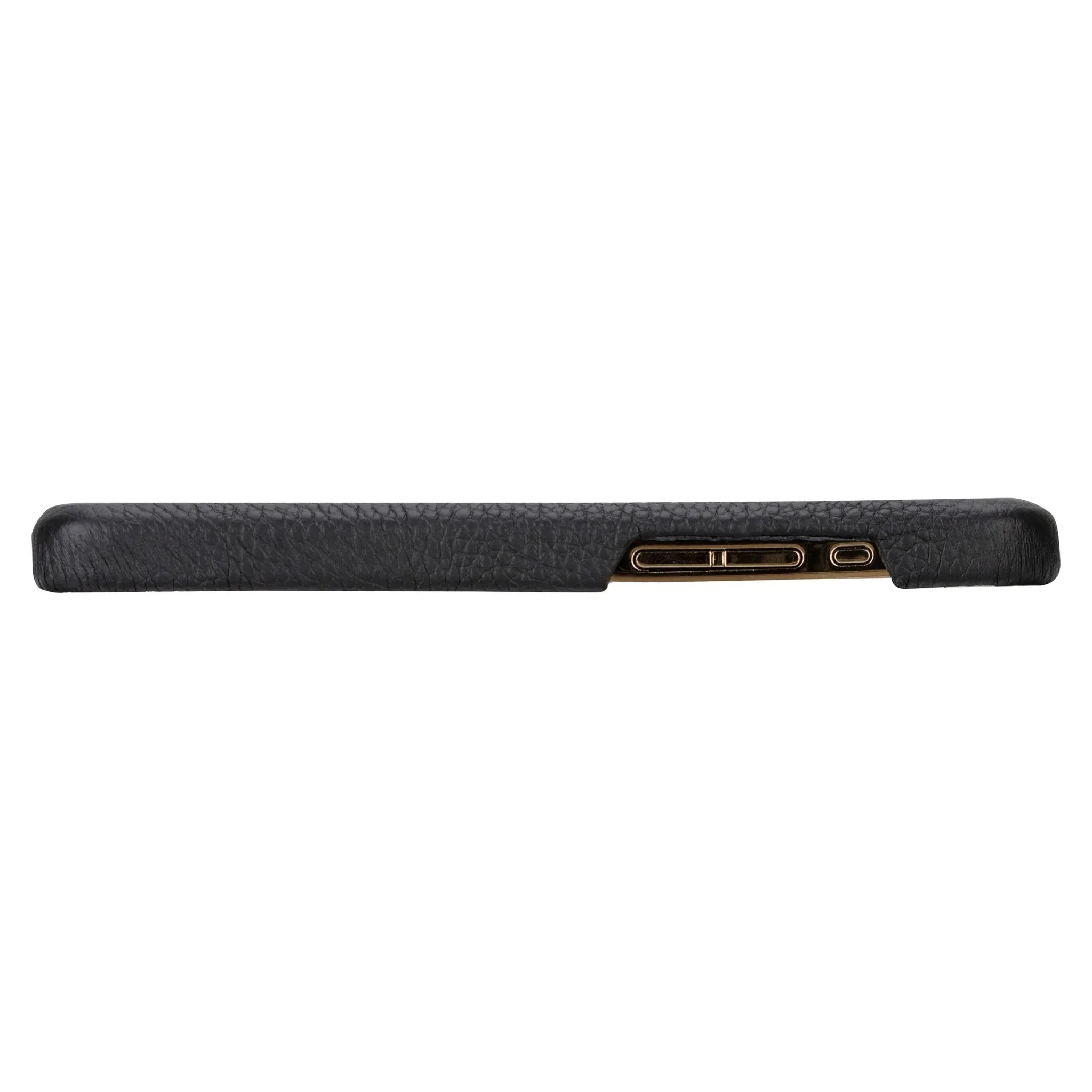 Burkley iPhone 15 Pro Max Wallet Case, Pebble Black