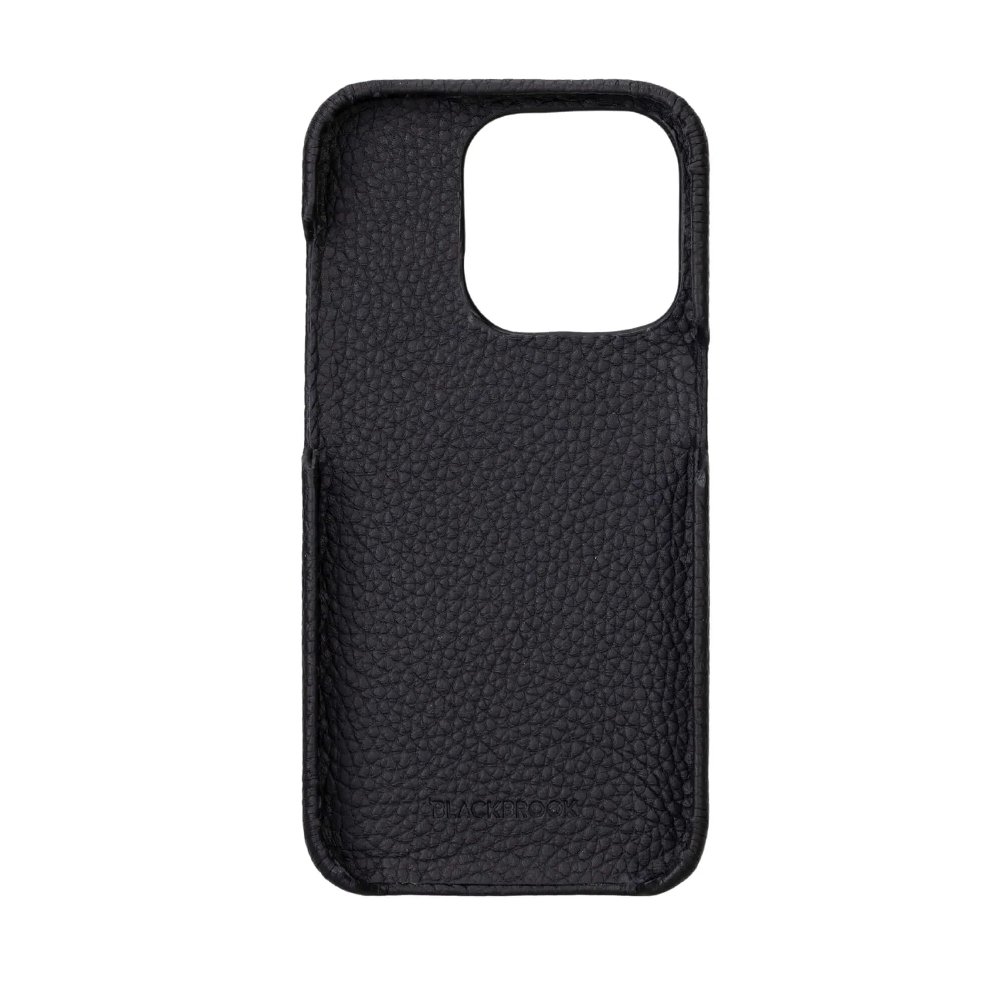 Burkley iPhone 15 Pro Max Wallet Case, Pebble Black
