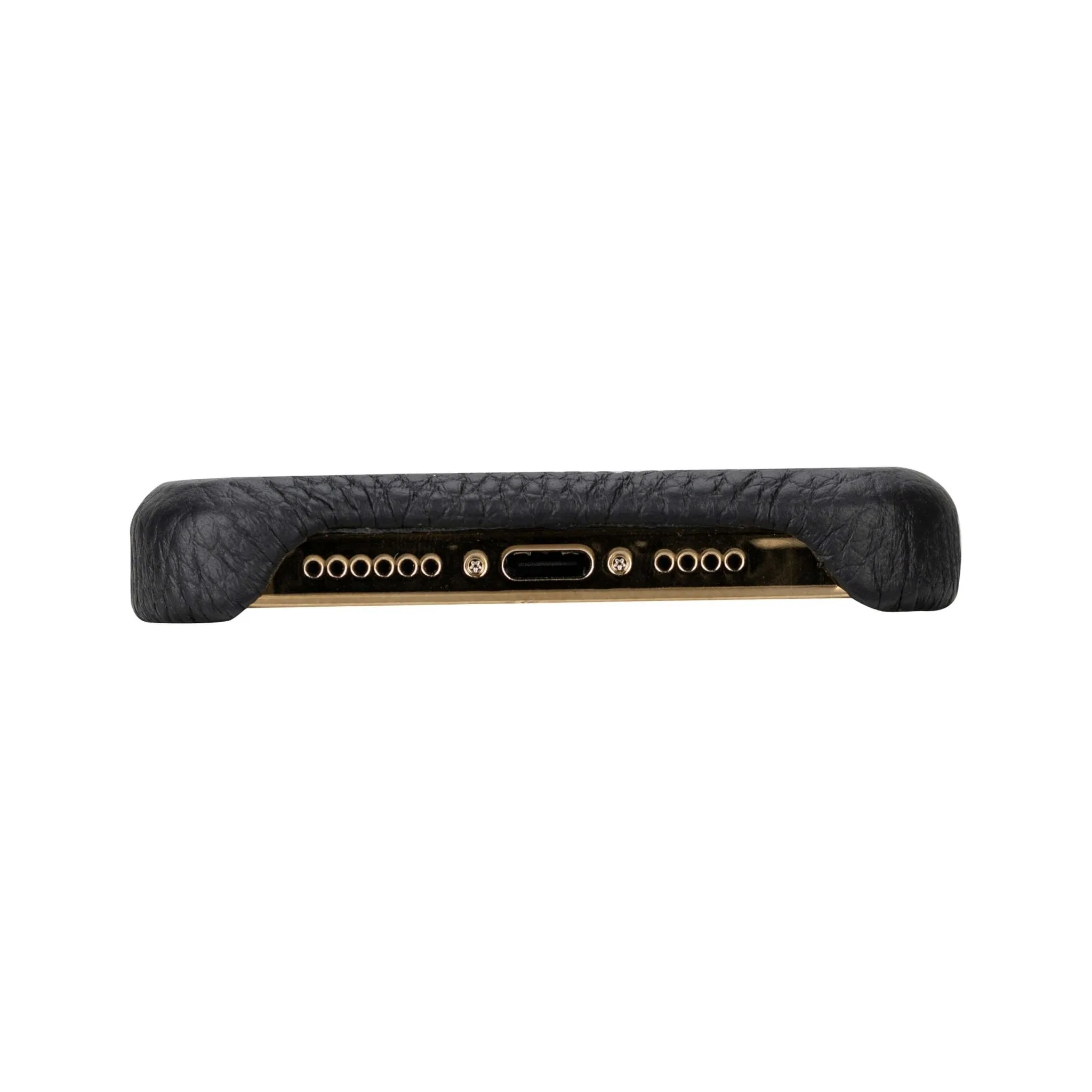 Burkley iPhone 15 Pro Max Wallet Case, Pebble Black