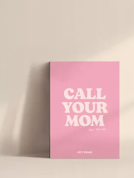 CALL YOUR MOM Postkarte