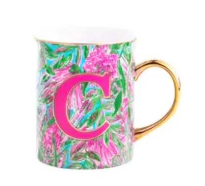 Ceramic Initial Mug by Lilly Pulitzer