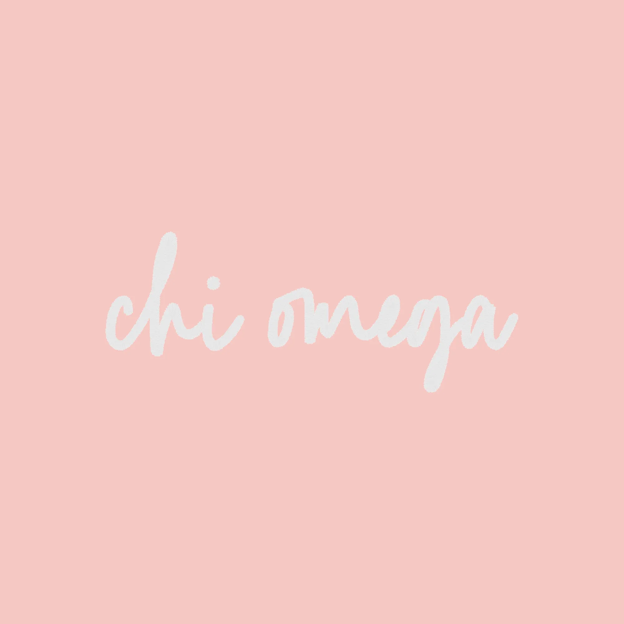 Chi Omega Greek Script Ladies Garment Washed Hat - Light Pink