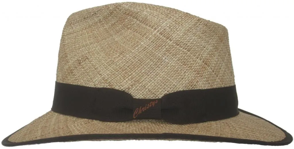 Christys Calvin Bao Straw Big Brim Safari Fedora