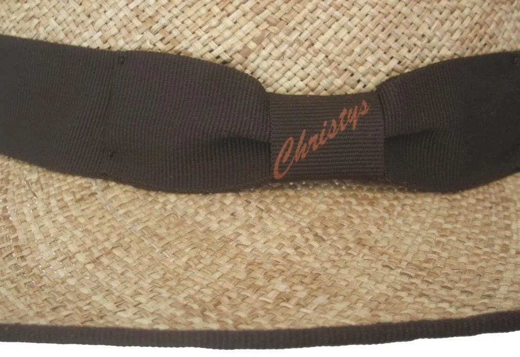 Christys Calvin Bao Straw Big Brim Safari Fedora
