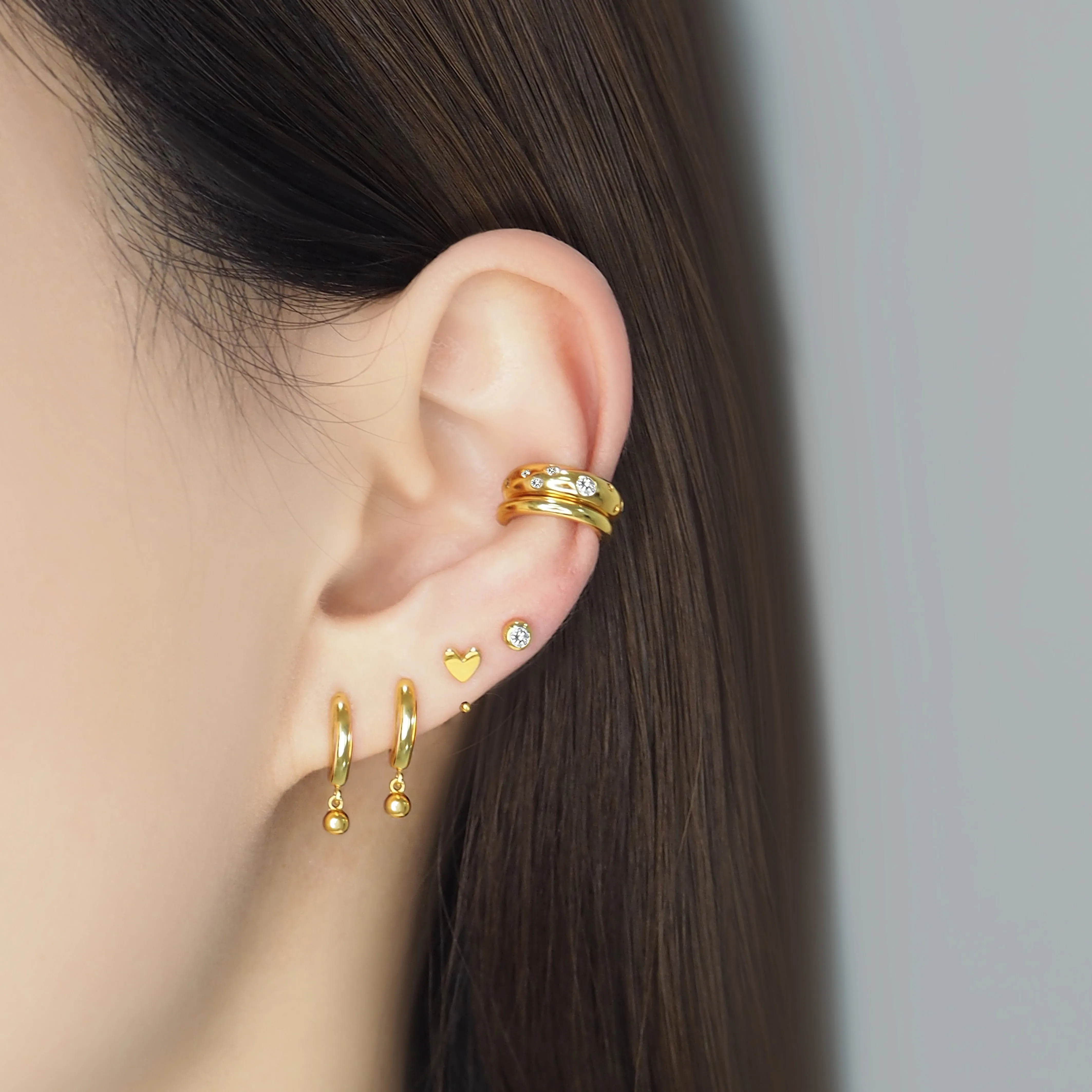 Chunky Crystal Ear Cuff