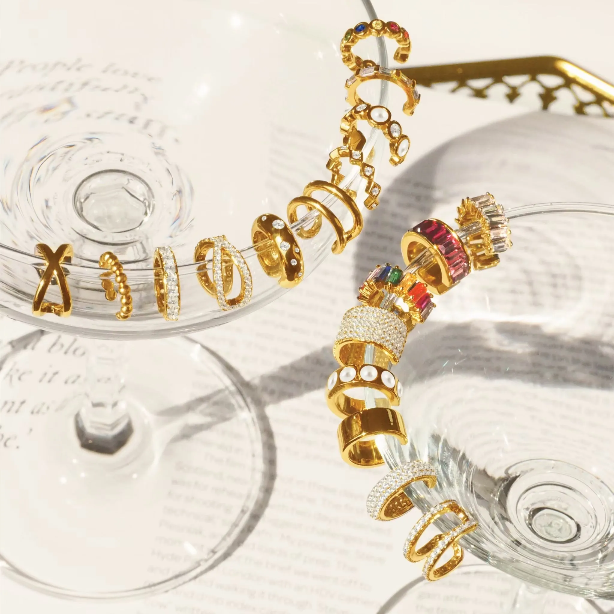 Chunky Crystal Ear Cuff