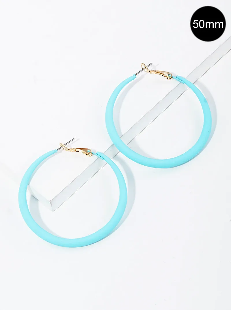 Color Coated Hoop Earring
