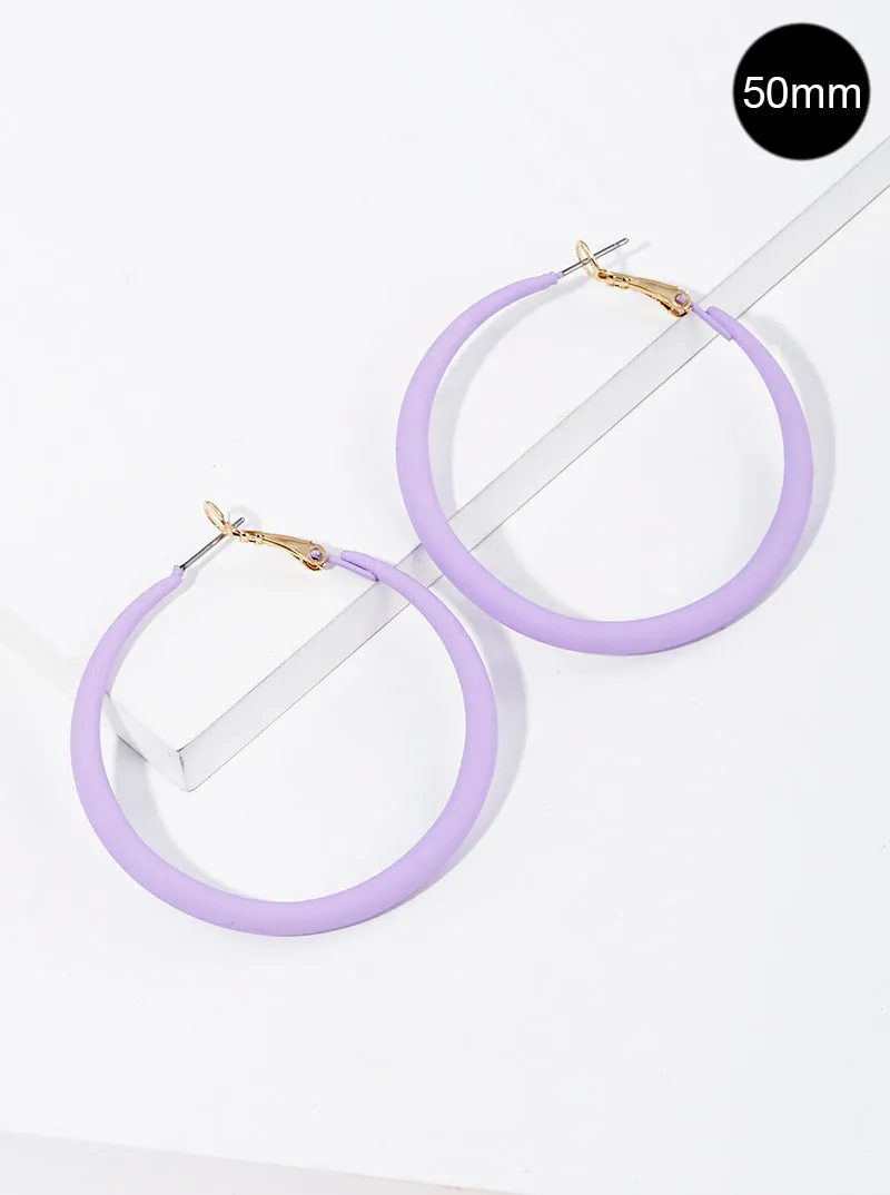 Color Coated Hoop Earring