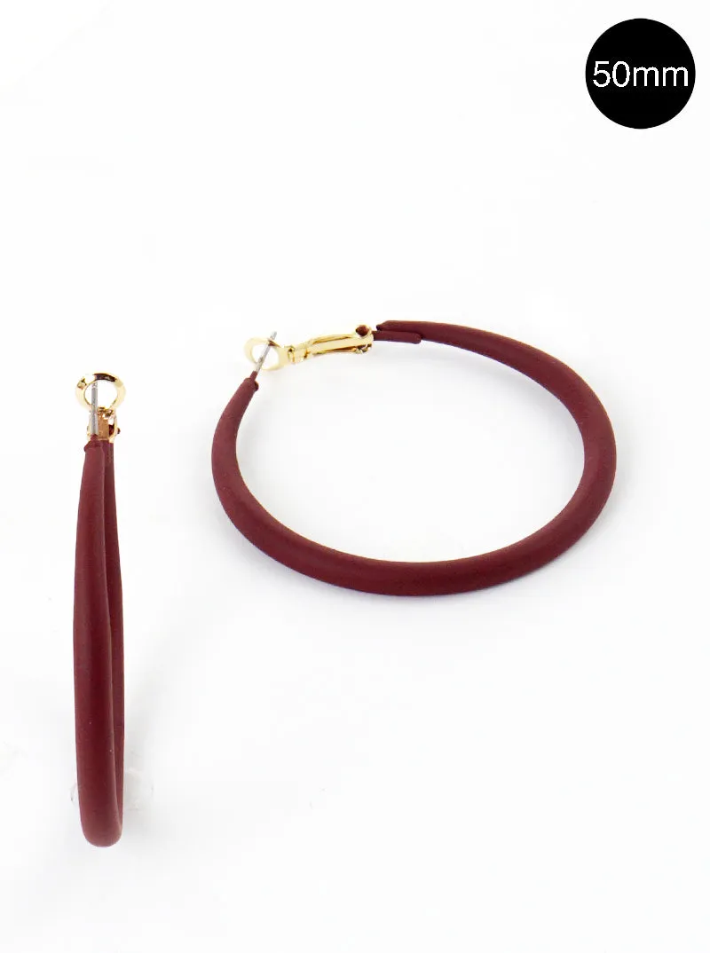 Color Coated Hoop Earring