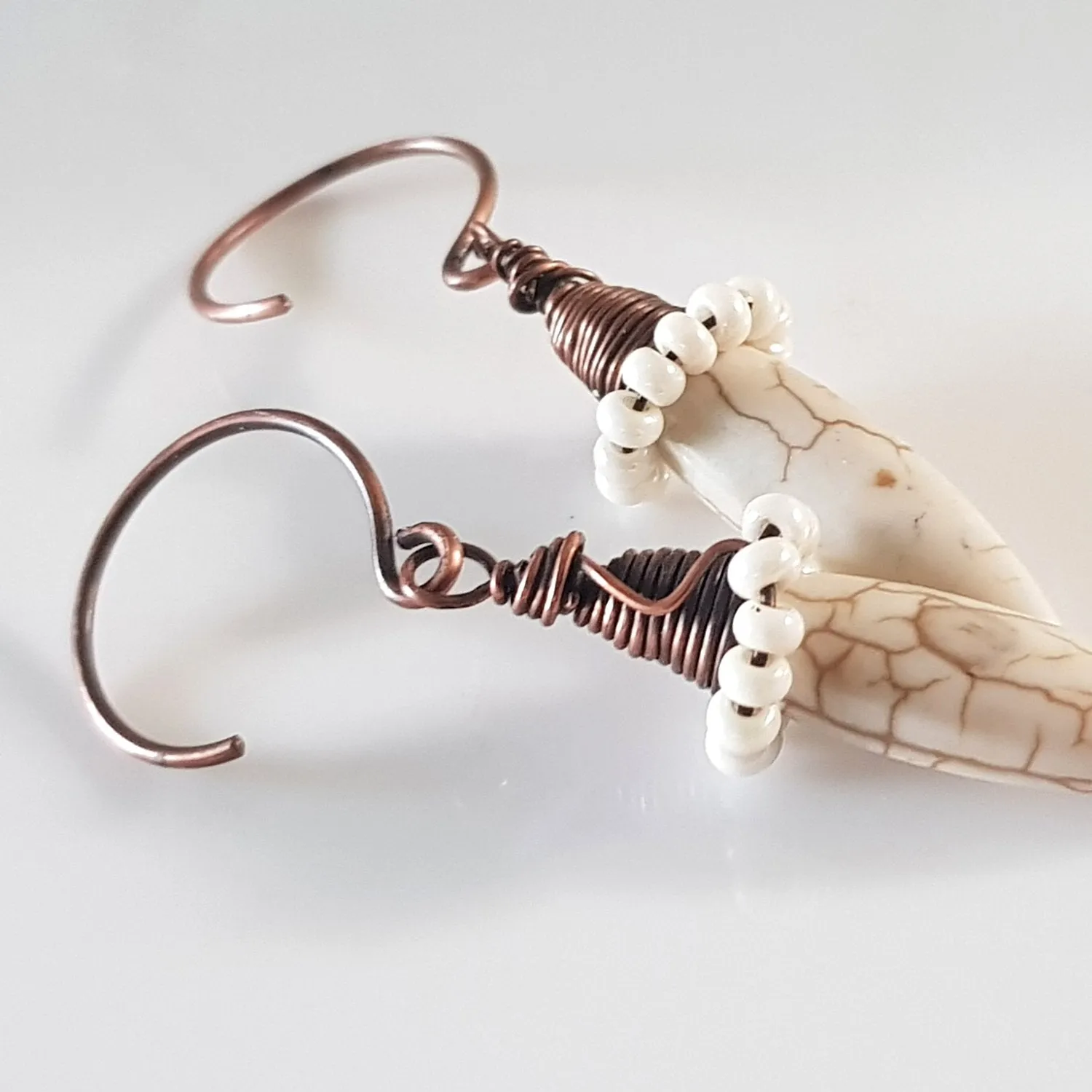 Copper Circle Handmade Earring Wires/Hooks | C-007EH | Jewellery Supply