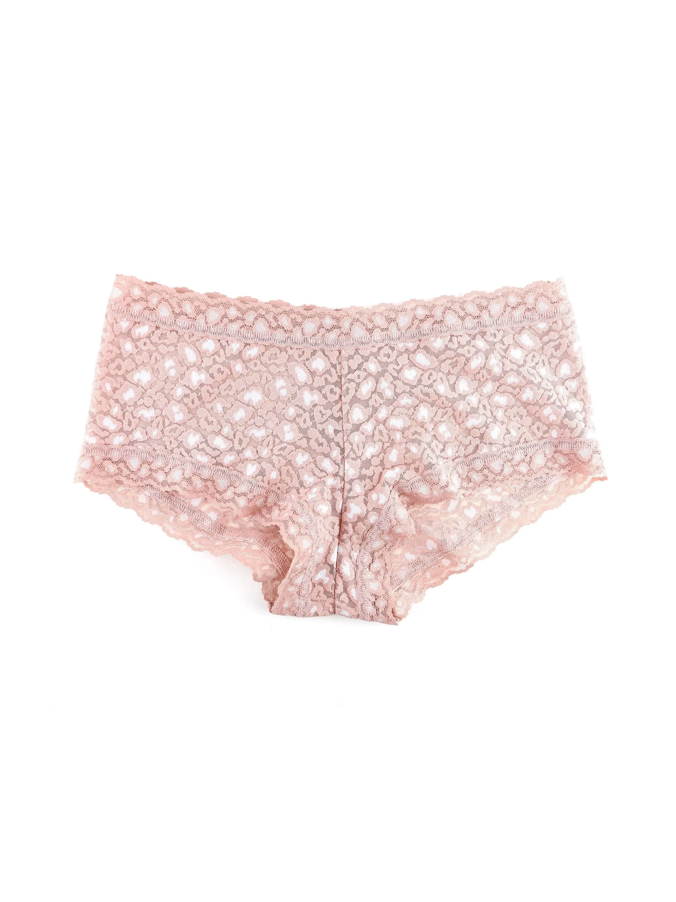 Cross-Dyed Leopard Boyshort Desert Rose Pink