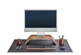Desk Pad (Leather / Black / Large)