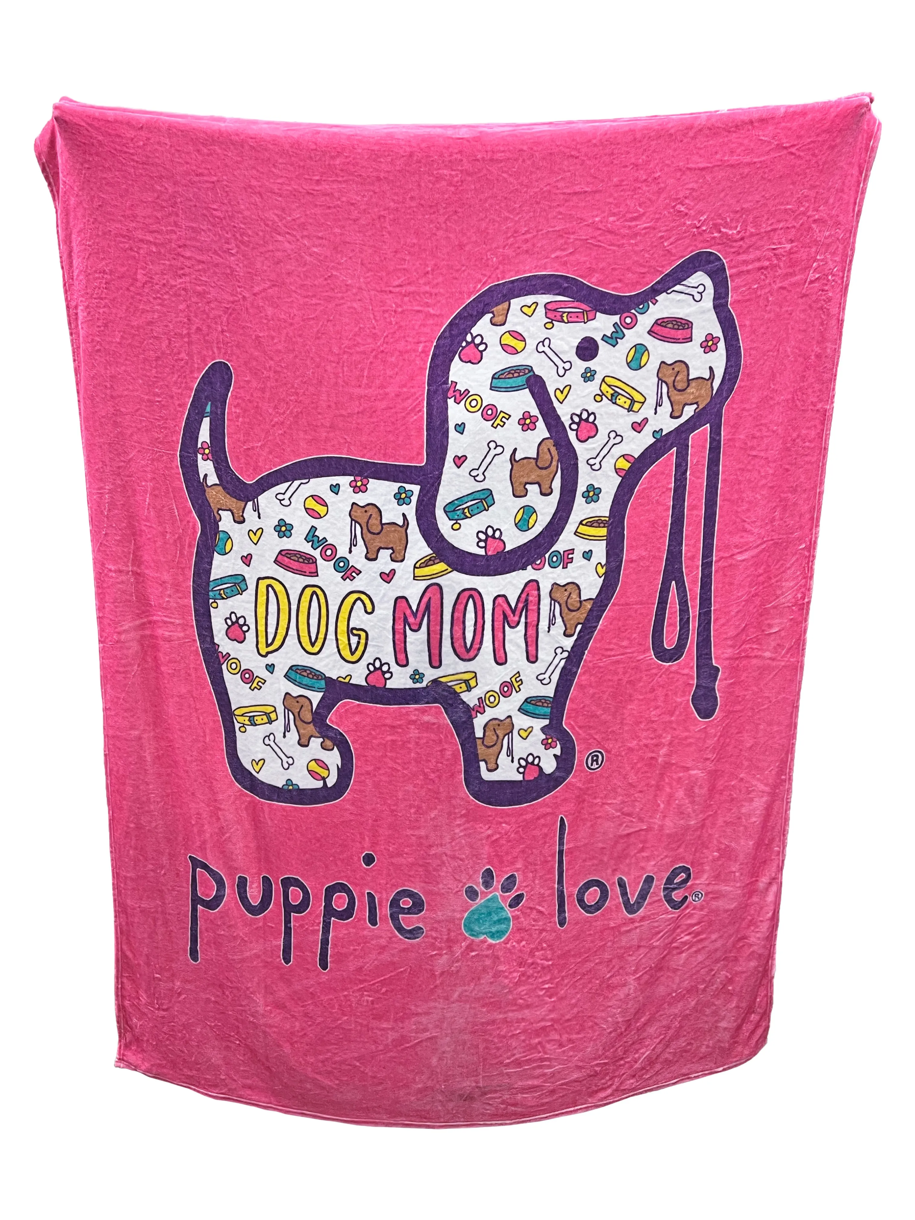 DOG MOM PATTERN PUP BLANKET