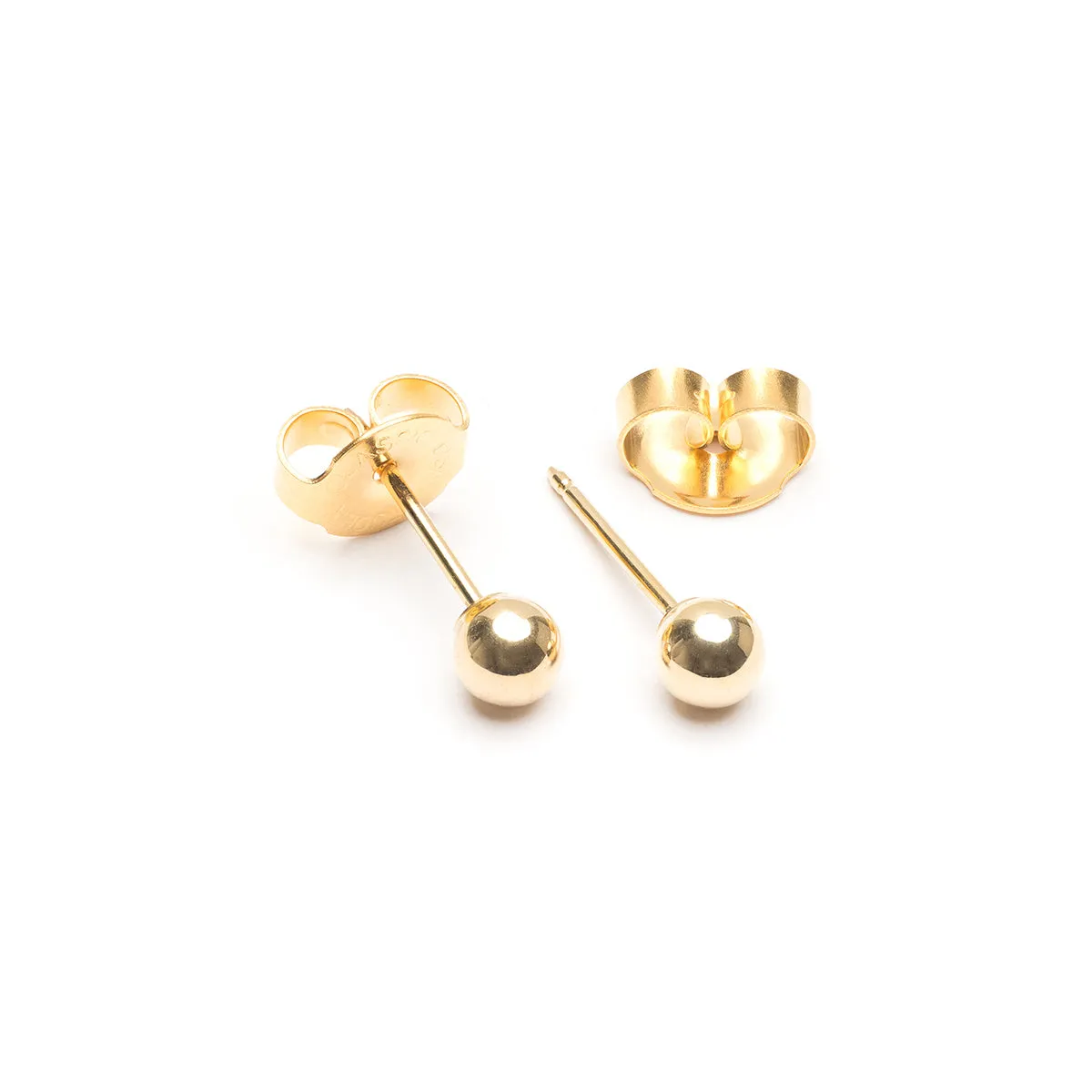 Ear Piercing 4 mm Ball 14K Gold Self Piercer