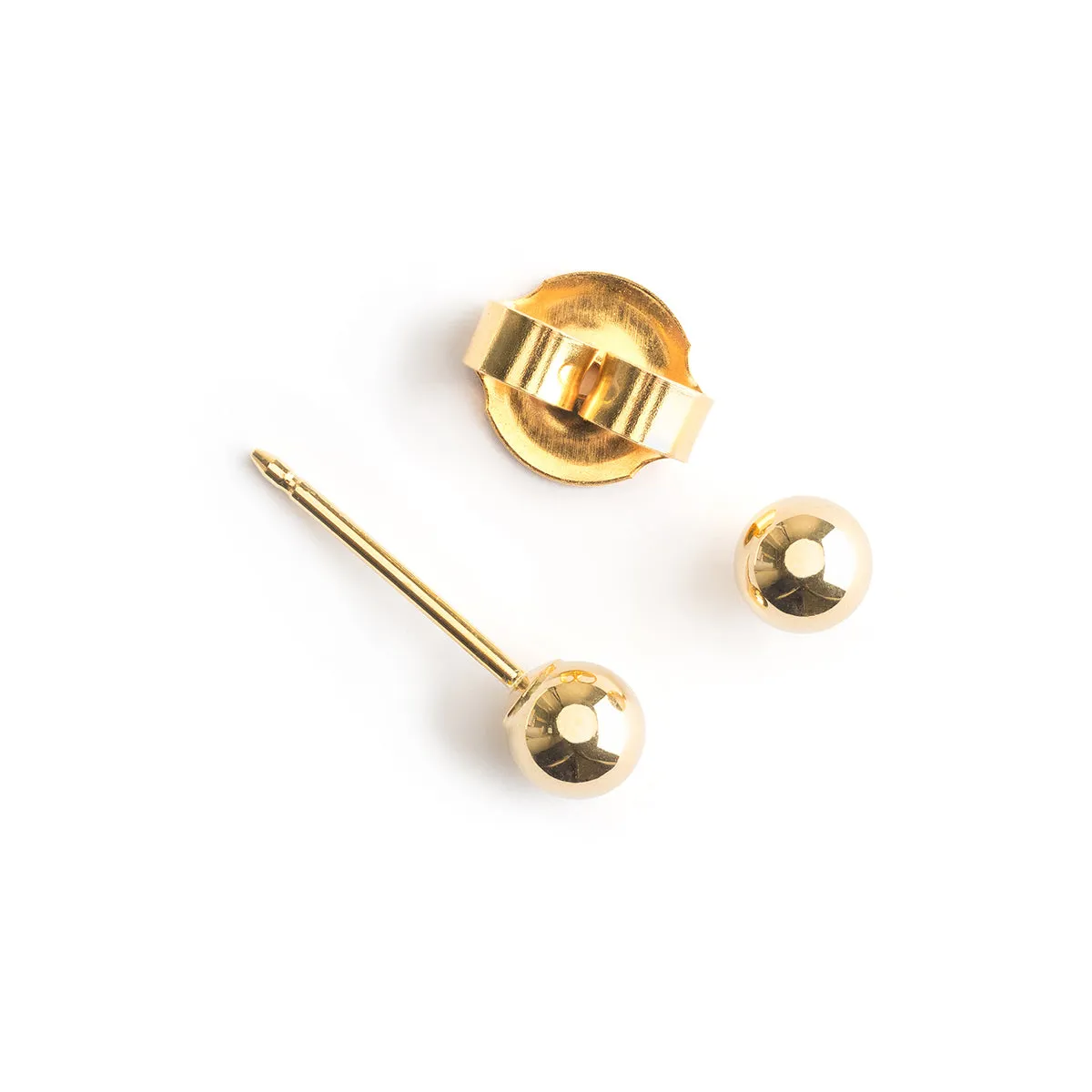 Ear Piercing 4 mm Ball 14K Gold Self Piercer