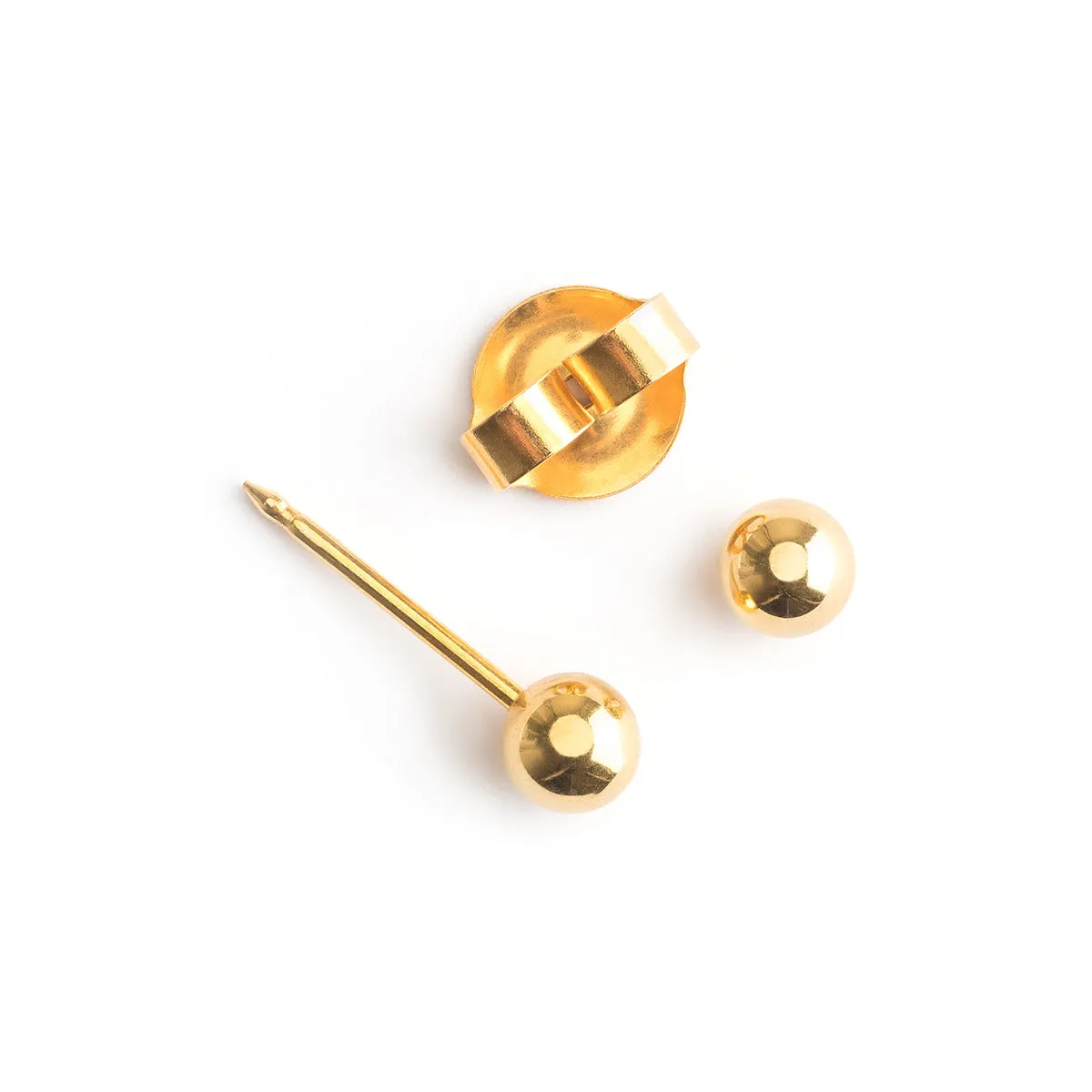 Ear Piercing 4 mm Ball Gold Plated Self Piercer