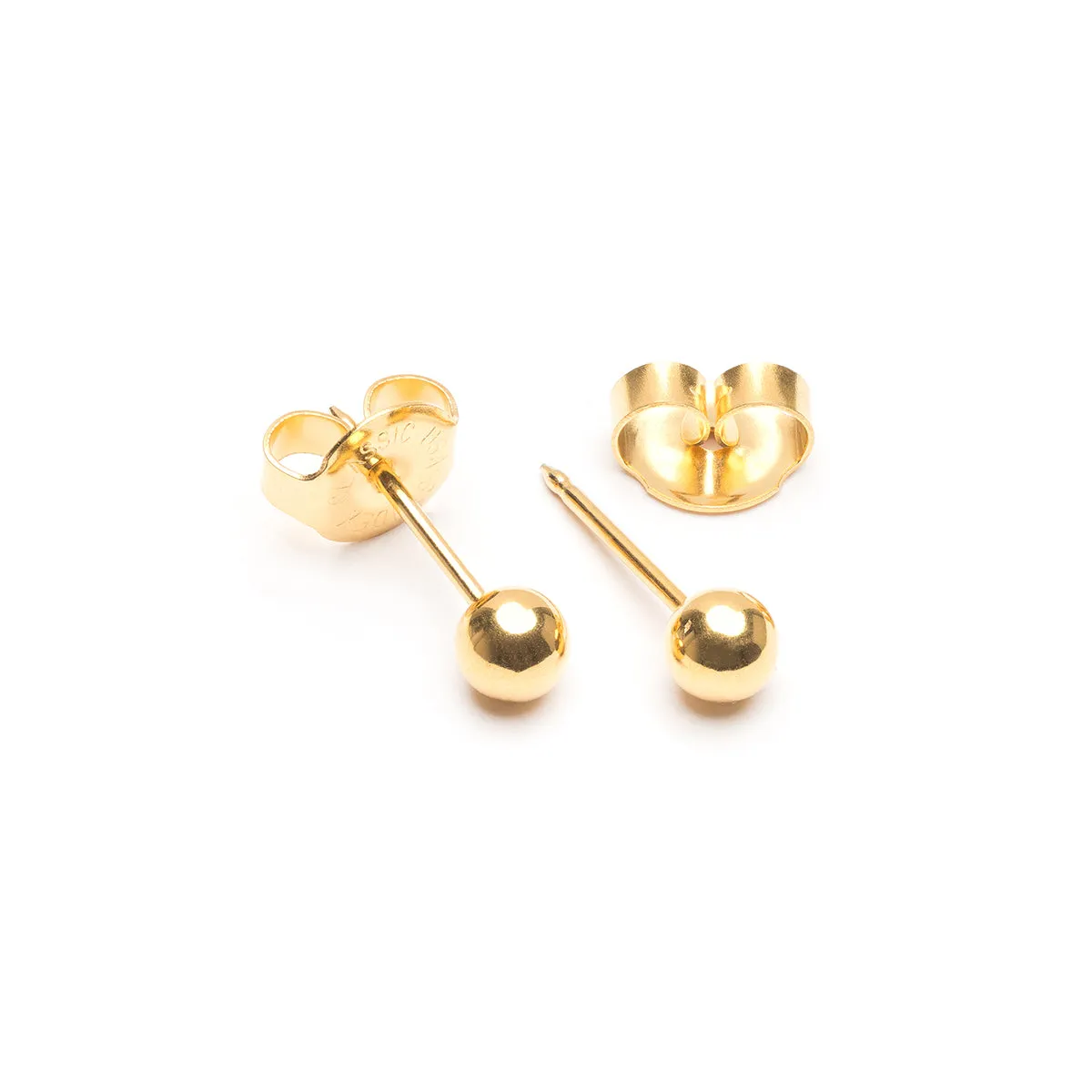 Ear Piercing 4 mm Ball Gold Plated Self Piercer