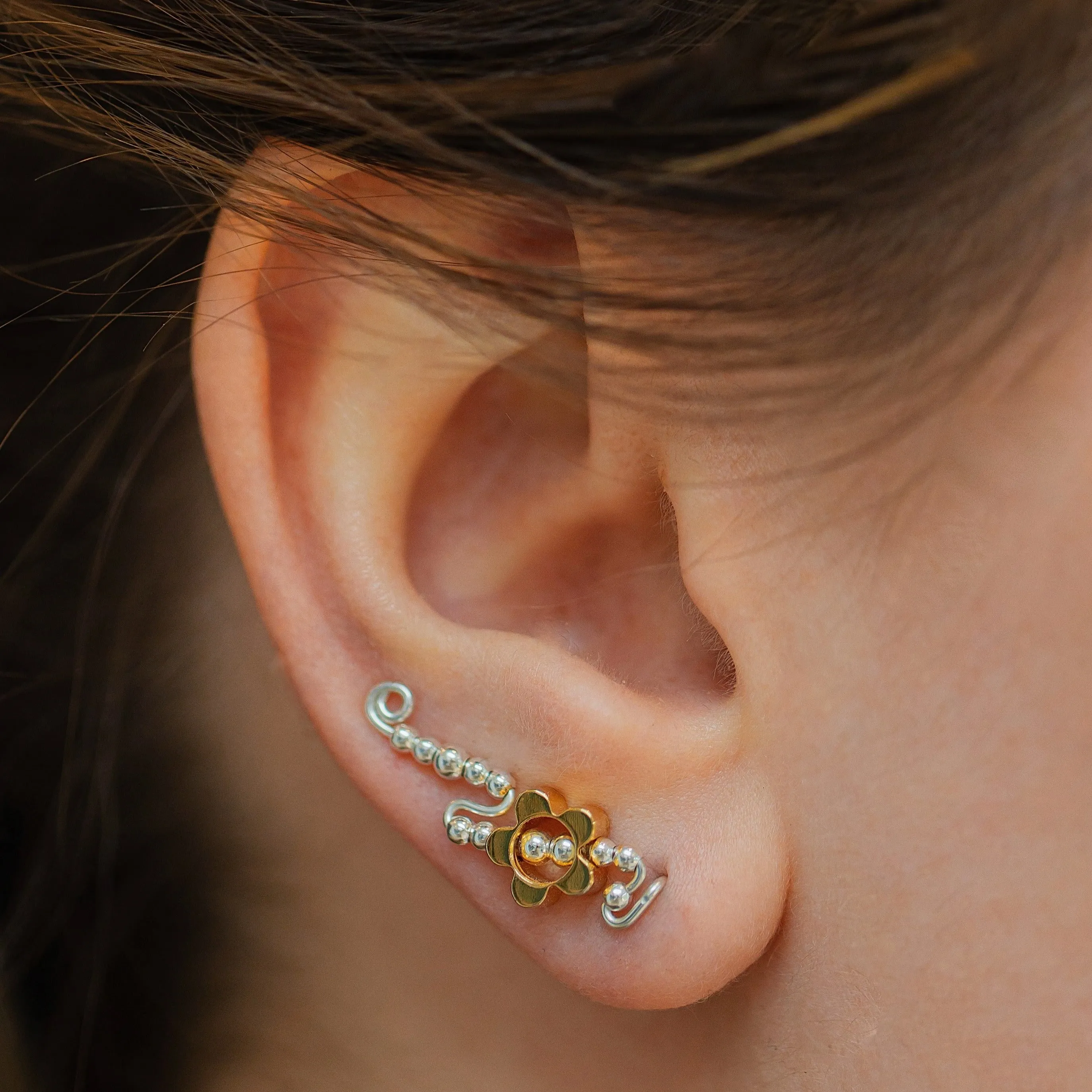 Ear Wings - 'Daisy' 925 Sterling Silver
