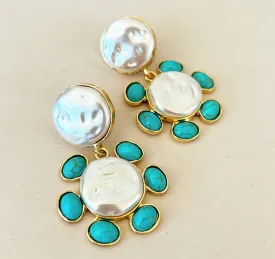 Fabulous statement size pierced earrings -