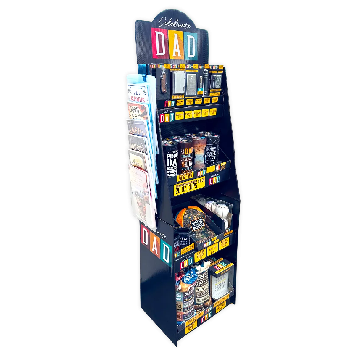 Father's Day Assortment Floor Display - 72 Pieces Per Retail Ready Display 88526
