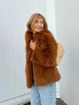 Luxurious Faux Fur Karen Jacket - Stylish and Cozy Womens Outerwear