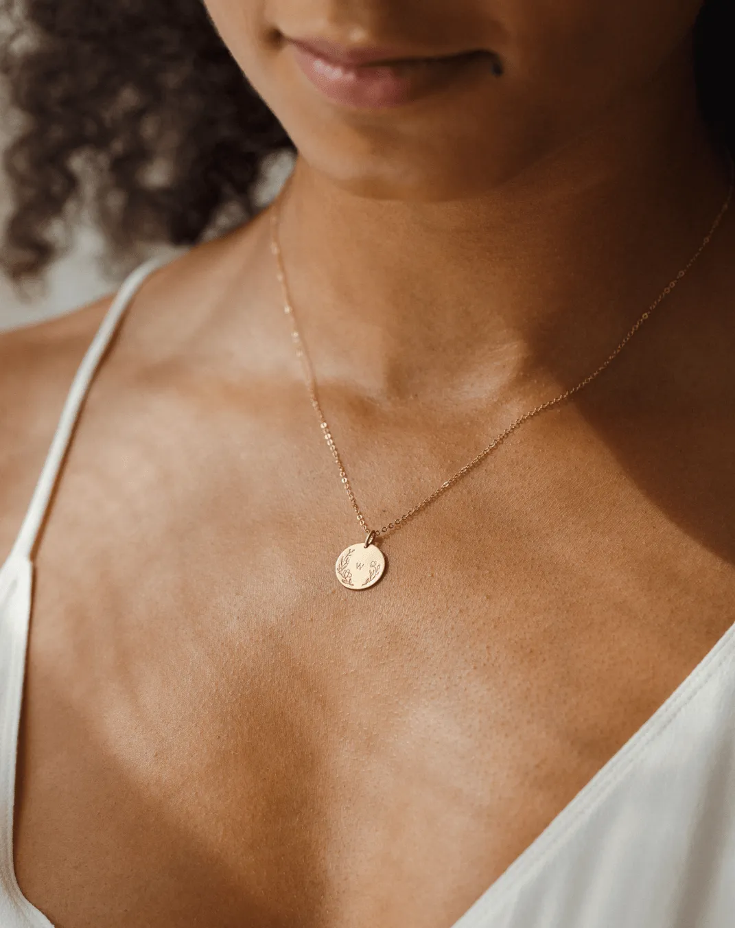 Floral Frame Necklace