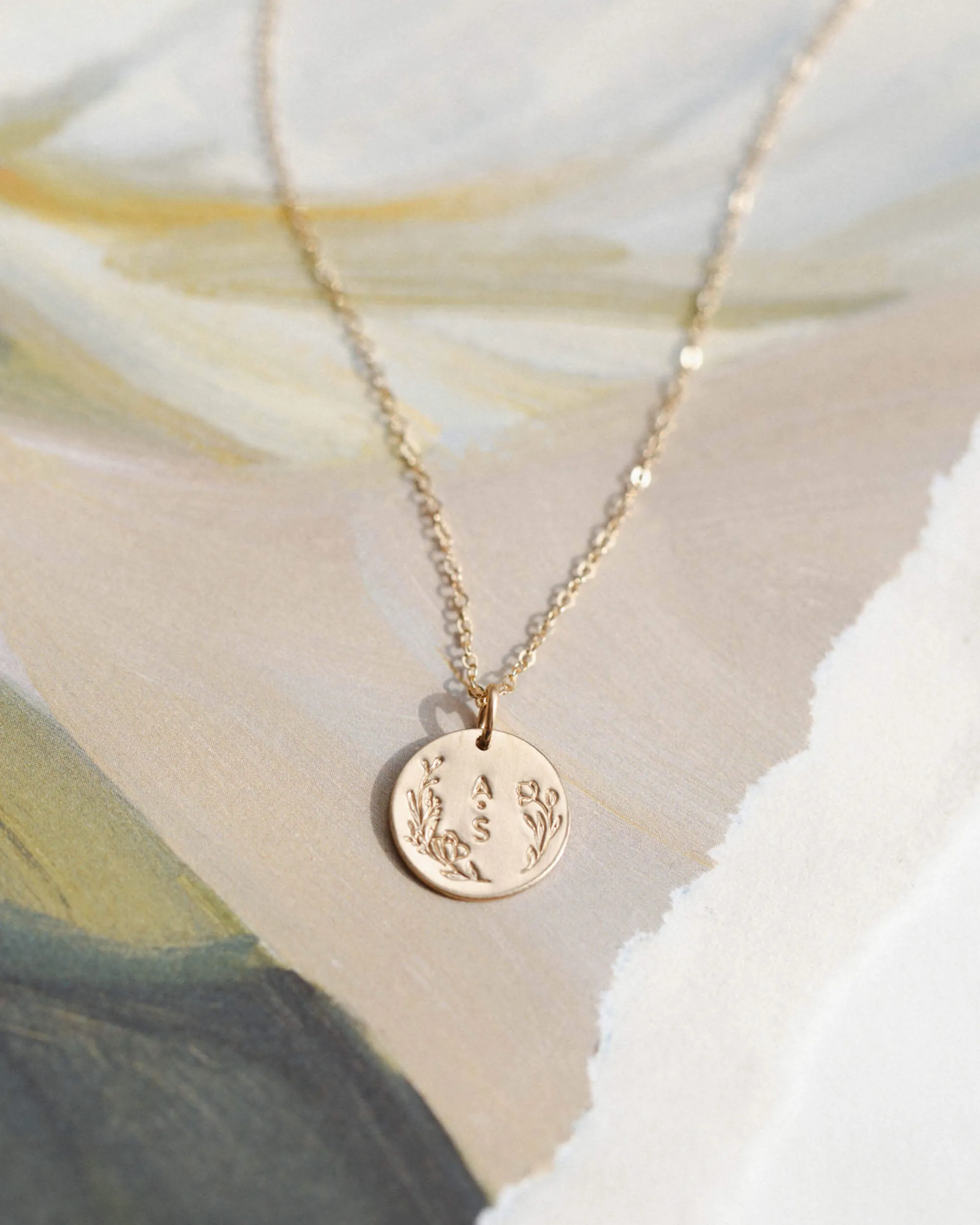 Floral Frame Necklace