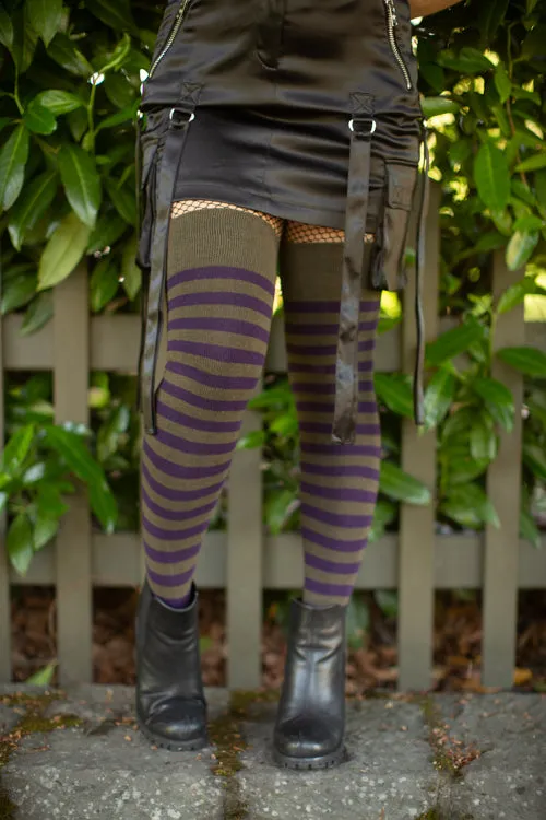 Forest Stripes Extraordinary Thigh High